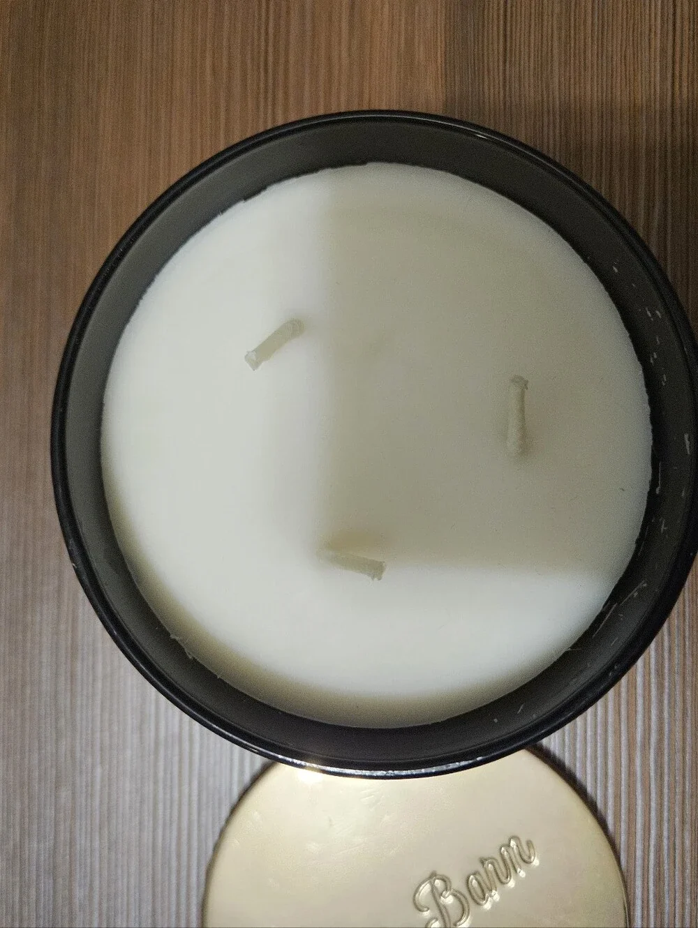White Barn Black and Gold Candle